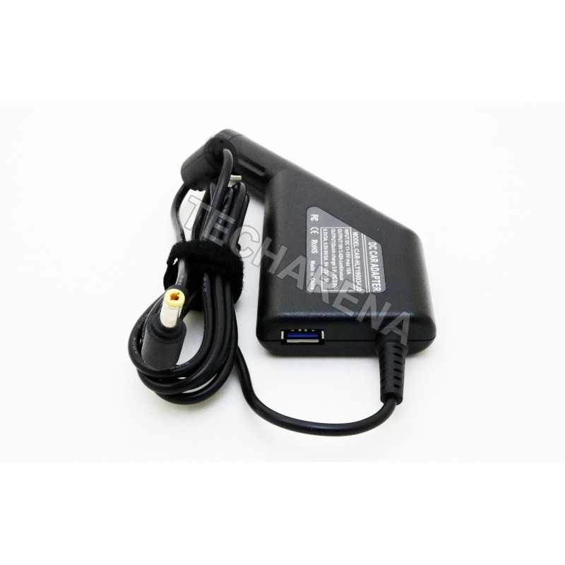 ASUS, Toshiba 19V 3.42A 5.5x2.5 car charger 65W + USB ASUS, Toshiba 19V 3.42A 5.5x2.5 car charger 65W + USB