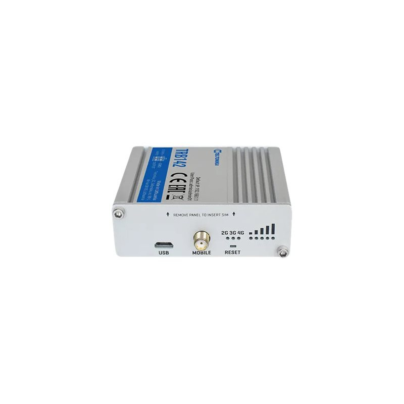 Teltonika TRB142003000 Gateway, 2G/3G/4G LTE (Cat 1), Equipped with RS232 for serial communication | LTE Gateway | TRB142 | No W