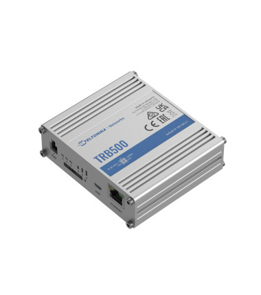 Industrial 5G Gateway | TRB500 | No Wi-Fi | Mbit/s | 10/100/1000 Mbps Mbit/s | Ethernet LAN (RJ-45) ports 1 | Mesh Support No | 