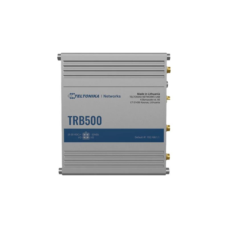 Industrial 5G Gateway | TRB500 | No Wi-Fi | Mbit/s | 10/100/1000 Mbps Mbit/s | Ethernet LAN (RJ-45) ports 1 | Mesh Support No | 