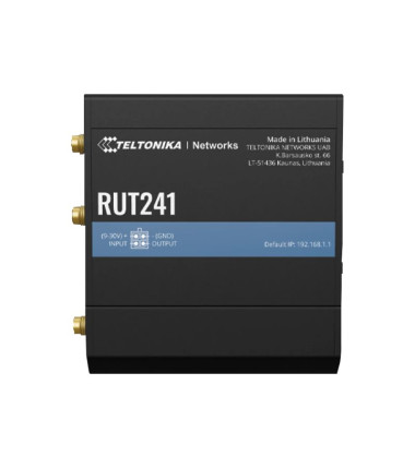 LTE Router | RUT241 | 802.11n | Mbit/s | 10/100 Mbit/s | Ethernet LAN (RJ-45) ports 2 | Mesh Support No | MU-MiMO No | 2G/3G/4G 