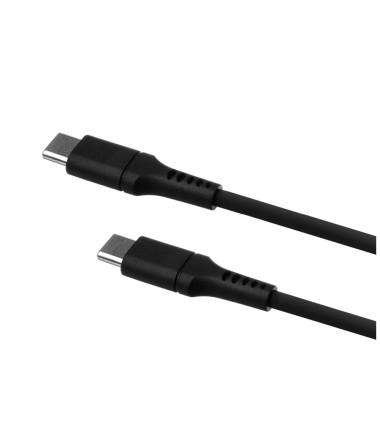 Liquid Silicone Cable USB-C/USB-C, 1.2m, 60W | FIXDLS-CC12-BK | Black