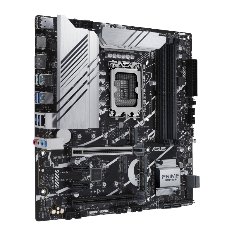 Asus | PRIME Z790M-PLUS | Processor family Intel | Processor socket LGA1700 | DDR5 | Supported hard disk drive interfaces SATA, 