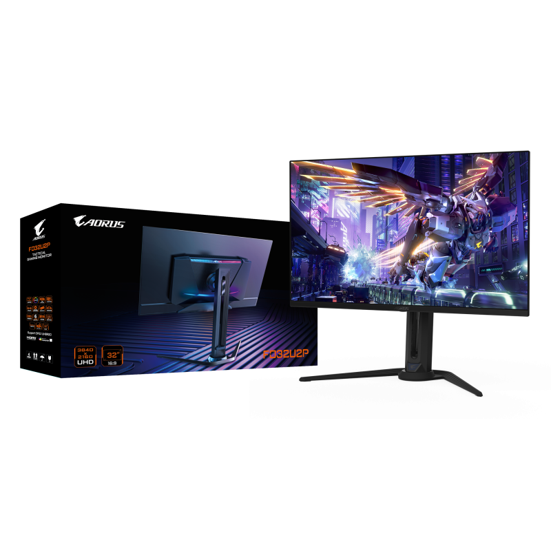 Gigabyte | AORUS FO32U2P EK1 | 31.5 " | UHD | 16:9 | 240 Hz | 0.03 ms | 3840 x 2160 pixels | 250 cd/m² | HDMI ports quantity 2 |