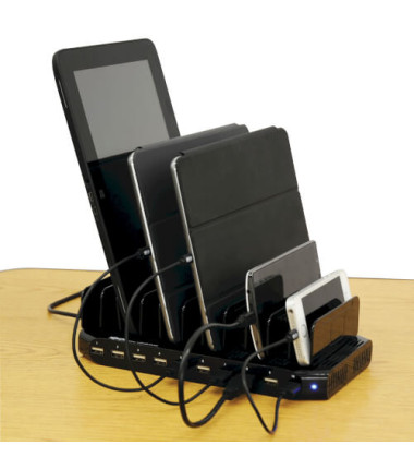 Tripp Lite | 10 Port USB Charging Station with Adjustable Storage | U280-010-ST-CEE | 96 W