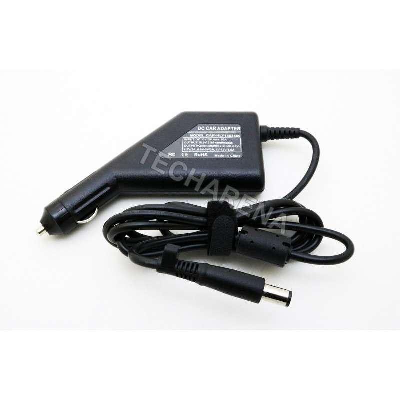 HP 18.5V 3.5A 7.4x5.0 (with center pin) car charger 65W + USB