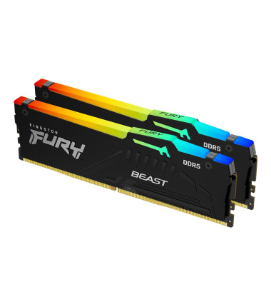 Kingston Fury Beast 64GB DDR5, 6000 MHz, CL30, 288-Pin, DIMM Kit (32GB x 2)