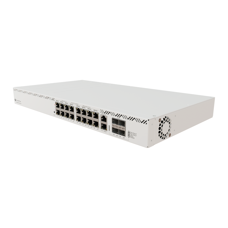 MikroTik Cloud Router Switch CRS320-8P-8B-4S+RM with RouterOS v7, 2U rackmount Enclosure