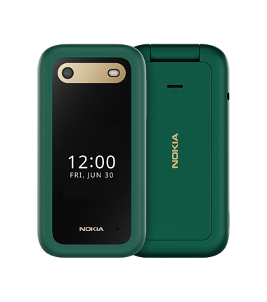 Nokia | 2660 Flip 4G | Green | 2.8 " | TFT LCD | 48 MB | 128 MB | Dual SIM | Nano-SIM | 3G | Bluetooth | 4.2 | USB version micro