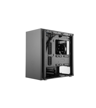 Cooler Master Silencio S400 with Steel side panel Black  Mini ITX, Micro ATX Power supply included No