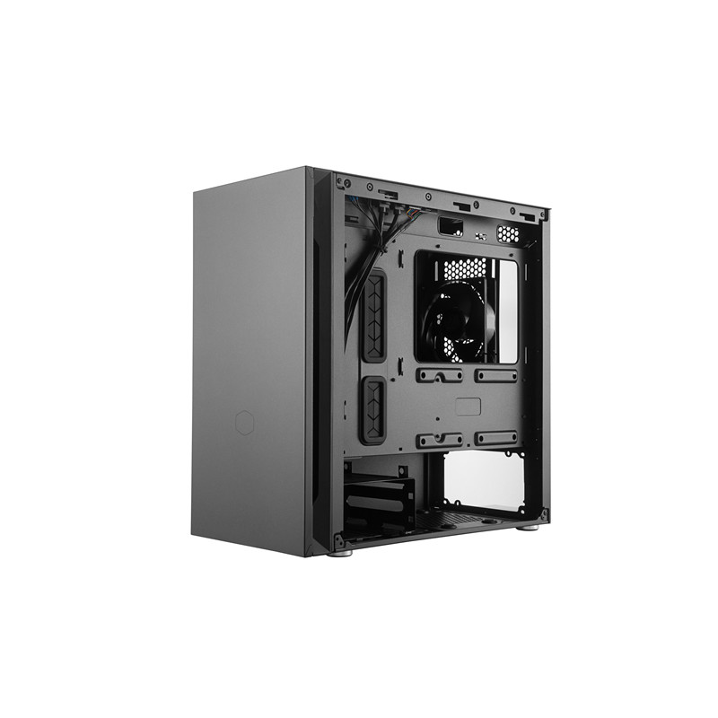 Cooler Master Silencio S400 with Steel side panel Black  Mini ITX, Micro ATX Power supply included No