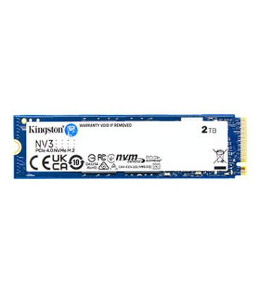 Kingston SSD | NV3 | 2000 GB | SSD form factor M.2 2280 | Solid-state drive interface PCIe NVMe Gen 4.0 (x4) | Read speed 6000 M