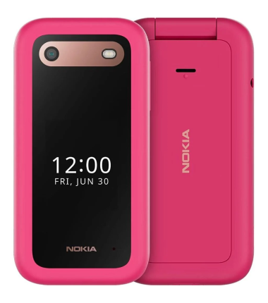 Nokia | 2660 DS | Pop Pink | 2.8 " | TFT LCD | 48 MB | 128 MB | Dual SIM | Nano-SIM | 3G | Bluetooth | 4.2 | USB version microUS