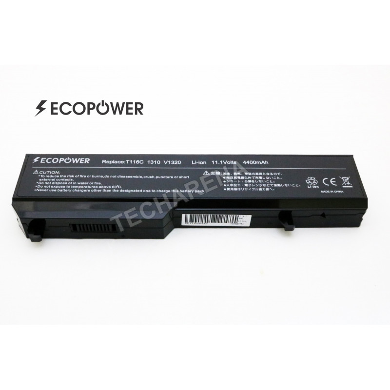 Dell battery K738H T116C Vostro 1310 1320 1510 1520 2510 EcoPower 6-cell 4400mAh