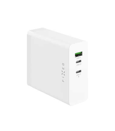 Fixed Charging Station 2xUSB-C/1xUSB, GaN, PD 3.1 support, 140W | FIXCG140-2C1A-WH