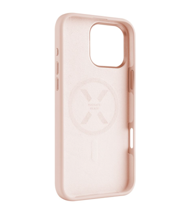 Fixed MagFlow | Back cover | Apple | iPhone 16 Pro Max | Liquid silicon | Pink