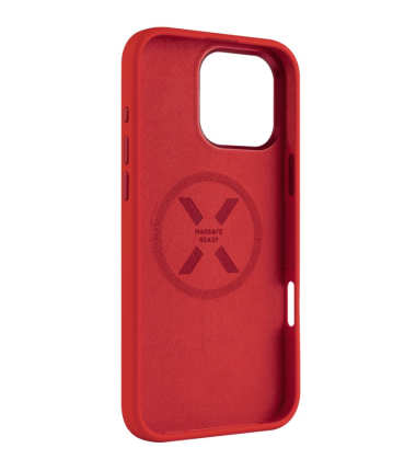 Fixed MagFlow | Back cover | Apple | iPhone 16 Pro Max | Liquid silicon | Red