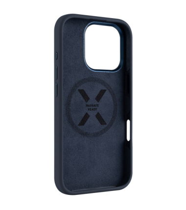 Fixed MagFlow | Back cover | Apple | iPhone 16 Pro | Liquid silicon | Blue