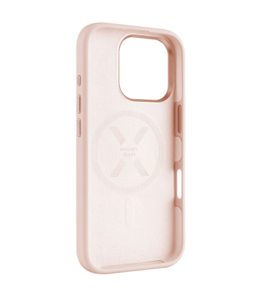 Fixed MagFlow | Back cover | Apple | iPhone 16 Pro | Liquid silicon | Pink