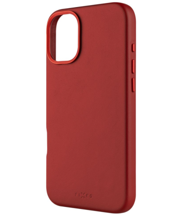 Fixed MagLeather | Back cover | Apple | iPhone 16 Plus | Leather | Red