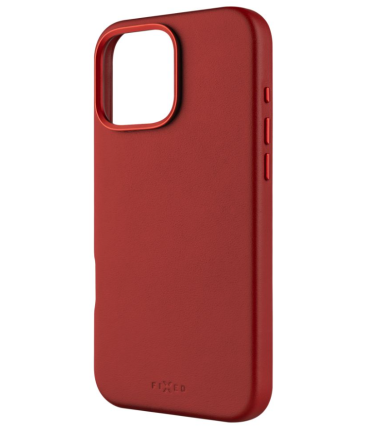 Fixed MagLeather | Back cover | Apple | iPhone 16 Pro Max | Leather | Red