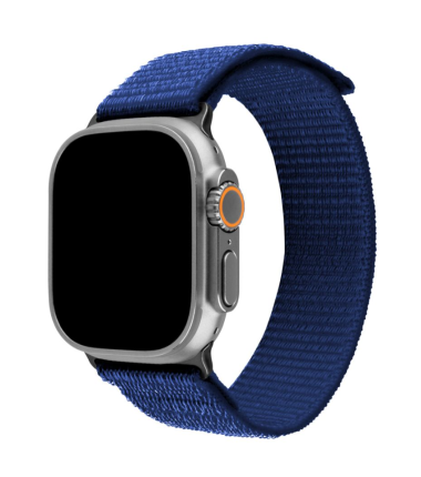 Fixed | Sporty Strap for Apple Watch Ultra 49mm | 160-210 mm | Dark Blue | Nylon