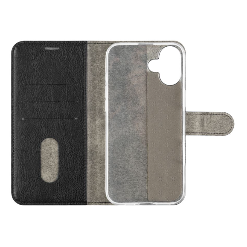 Fixed Opus | Book Case | Apple | iPhone 16 Plus | Leather | Black