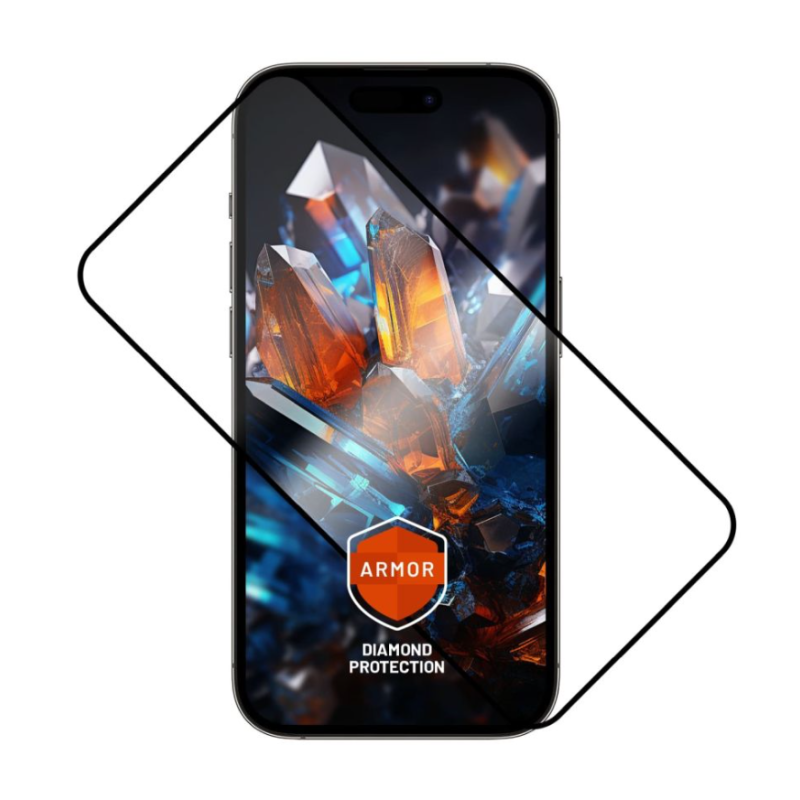 Fixed Armor | Screen protector | Apple | iPhone 16 Pro | Tempered glass | Black