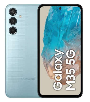 Samsung Galaxy | M35 (M356) | Light Blue | 6.6 " | Super AMOLED | 1080 x 2340 pixels | Exynos | Internal RAM 6 GB | 128 GB | Dua