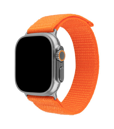 FIXED Nylon Sporty Strap for Apple Watch Ultra 49mm, orange