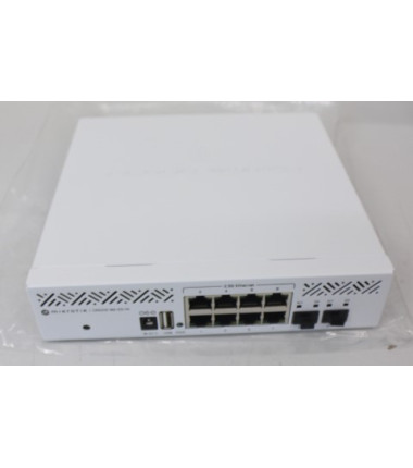 SALE OUT. MikroTik Cloud Router Switch CRS310-8G+2S+IN, UNPACKED , USED, BENT PLUG | Cloud Router Switch | CRS310-8G+2S+IN | 24 