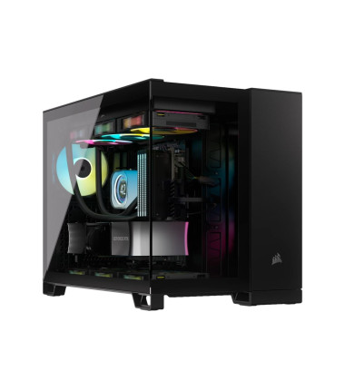 Corsair 2500X Mid-Tower Dual Chamber PC Case, Black | Corsair