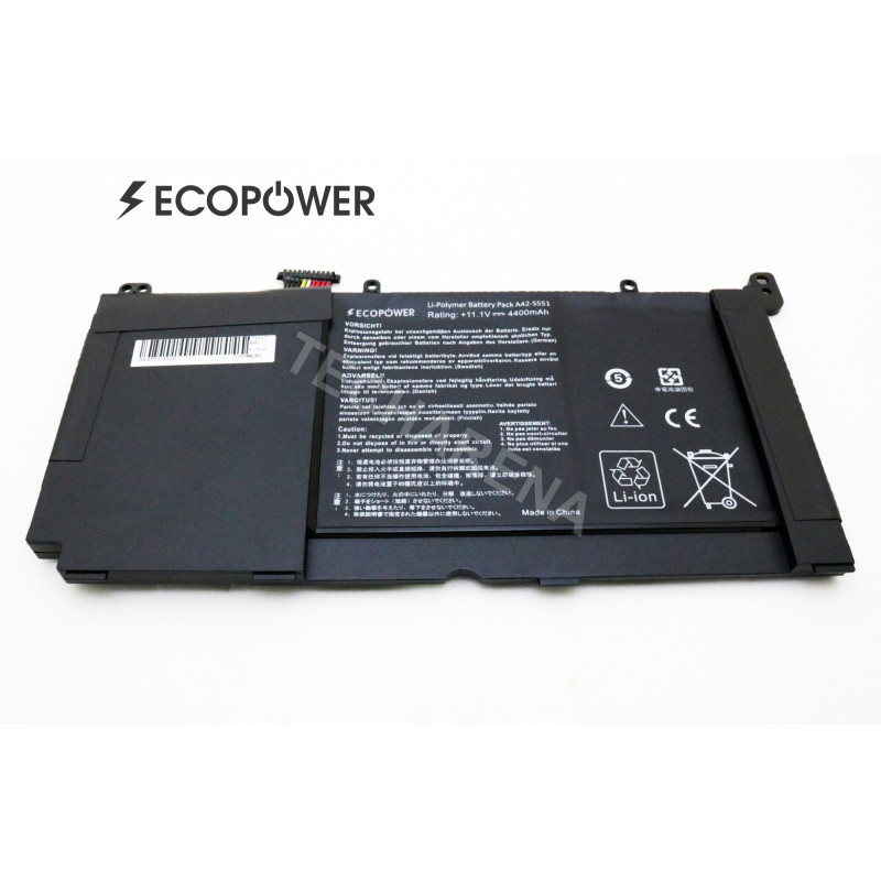 ASUS A42-S551 A551LN K551LB K551LN R553LN S551LA S551LB S551LN EcoPower 3-cell 4400mAh battery ASUS A42-S551 A551LN K551LB K551LN R553LN S551LA S551LB S551LN EcoPower 3-cell 4400mAh battery
