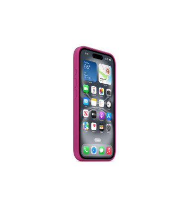 Apple iPhone 16 Silicone Case with MagSafe - Fuchsia