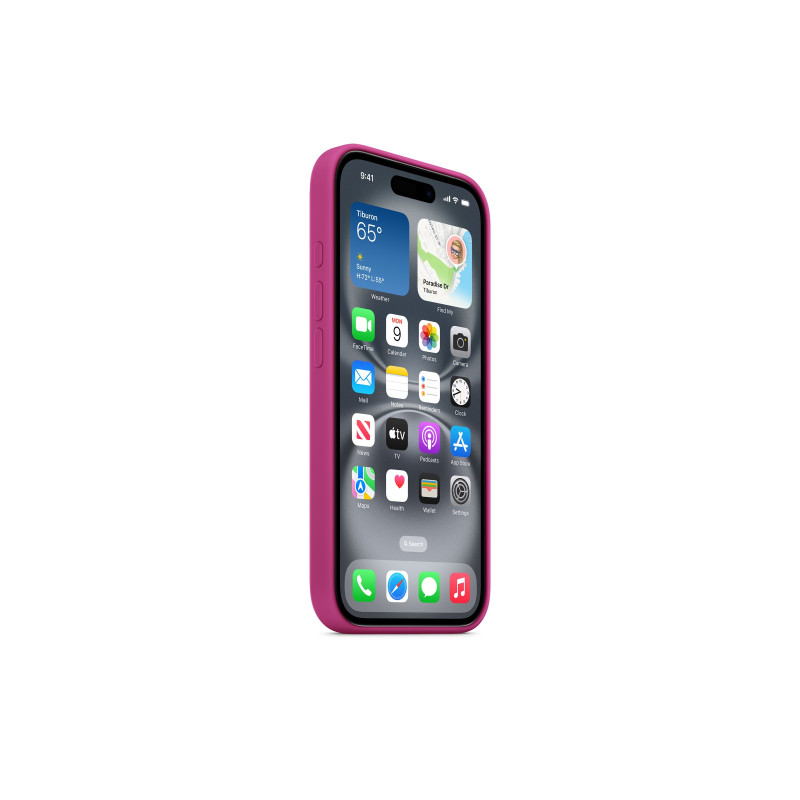 Apple iPhone 16 Silicone Case with MagSafe - Fuchsia