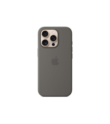 Apple iPhone 16 Pro Silicone Case with MagSafe - Stone Gray