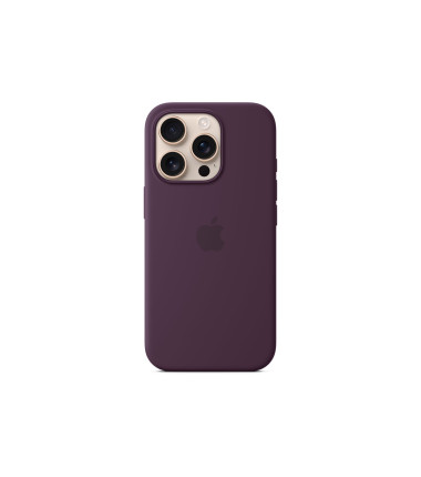 Apple iPhone 16 Pro Silicone Case with MagSafe - Plum