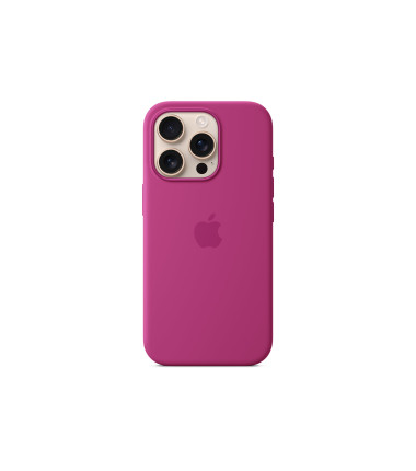 Apple iPhone 16 Pro Silicone Case with MagSafe - Fuchsia