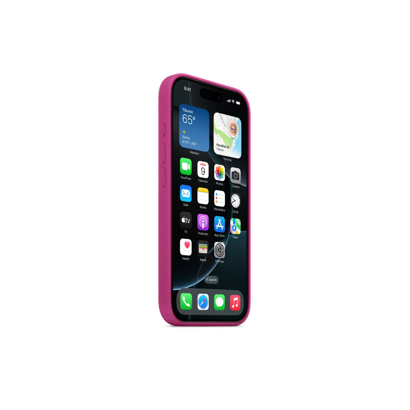 Apple iPhone 16 Pro Silicone Case with MagSafe - Fuchsia