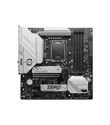 MSI B760M PROJECT ZERO | Processor family Intel | Processor socket LGA1700 | DDR5 | Supported hard disk drive interfaces SATA, M