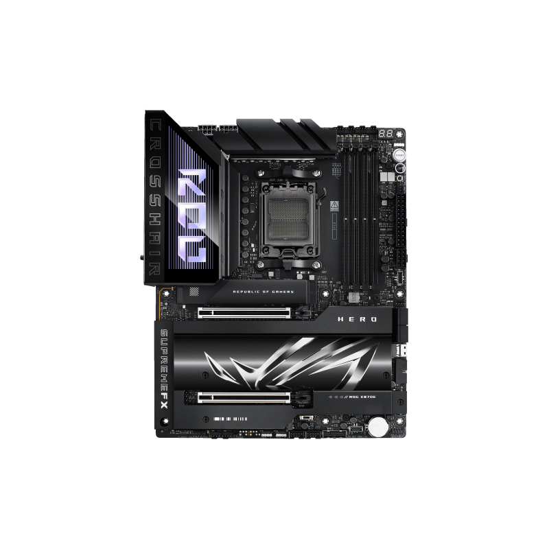 Asus ROG CROSSHAIR X870E HERO | Processor family AMD | Processor socket AM5 | DDR5 | Supported hard disk drive interfaces SATA, 