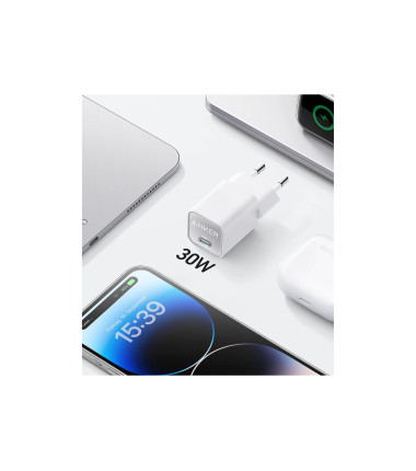 Anker 511 Nano 3 Wall Charger 30W 1C, White | Anker