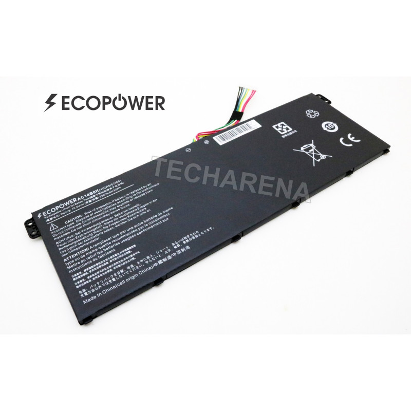 Acer AC14B8K KT.0040G.004 Chromebook CB3-111 C810 C910 3220 EcoPower 4-cell 2200mAh battery