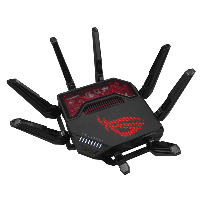 WiFi 7 Tri-band Gaming Router | ROG Rapture GT-BE19000 | 802.11ax | 10/100/1000 Mbit/s | Ethernet LAN (RJ-45) ports 1 | Mesh Sup