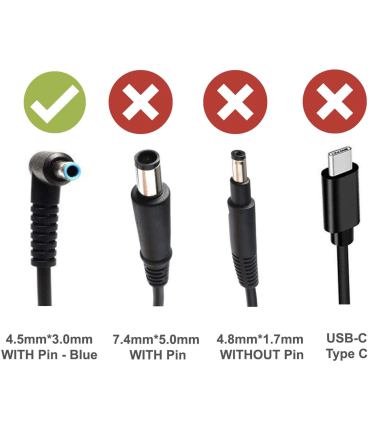 HP genuine charger tpn-la15 19.5V 2.31A 4.5x3.0 45W