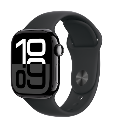 Apple Watch Series 10 | Smart watch | GPS (satellite) | Always-On Retina | Waterproof | Jet Black