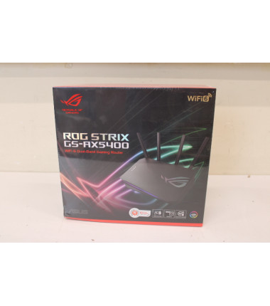 SALE OUT. Asus GS-AX5400 ROG STRIX Wireless Router,WiFi 6 Dual Band Gaming, EU+Uk plug | ROG STRIX GS-AX5400 | 802.11ax | 5400 M