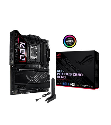 Asus ROG MAXIMUS Z890 HERO | Processor family Intel | Processor socket LGA1851 | DDR5 | Supported hard disk drive interfaces M.2