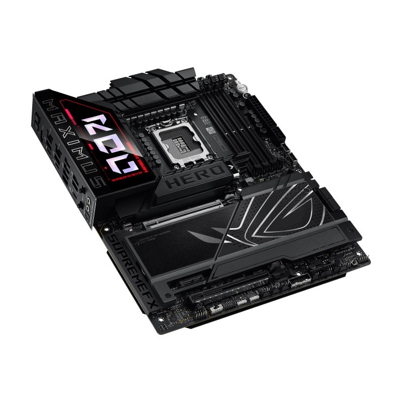 Asus ROG MAXIMUS Z890 HERO | Processor family Intel | Processor socket LGA1851 | DDR5 | Supported hard disk drive interfaces M.2