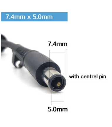 Dell 7.4mm connector with centre pin